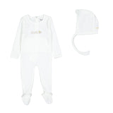 Ladida Bebe Pointelle Footie and Hat