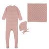 Mema Knit Peach Dust Bebe Knit Set