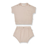 1+in the family Nude Tee and Bloomer Set