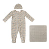 Kipp Blue Floral Layette Set