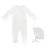 Kipp Pink Logo Footie and Bonnet