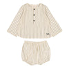 Louis Louise Cream Oncle Shirt and Bloomer Set