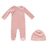 Lilette Blush Pointelle Knit Layette Set