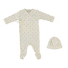 Bebe Organic Moonstone Lou Wrap Footie and Hat