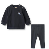 Wheat Navy Sweatshirt and Legging Set