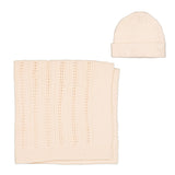 Louis Louise Cream Knit Kiwi Hat and Blanket
