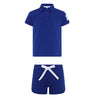 Little Parni Royal Blue Collar Shirt/Shorts