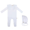 Citrine White Cape Footie/Bonnet