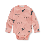 Sproet & Sprout Peach Parfait Bows Romper