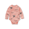 Sproet & Sprout Peach Parfait Bows Romper