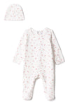 CG Cream/Dark Mauve Fine Leaf Print Set
