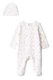 CG Cream/Dark Mauve Fine Leaf Print Set