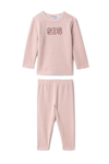 Whipped Cocoa Light Pink Sis Velour Pajamas