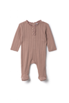 Whipped Cocoa Blossom Pointelle Footie