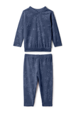 Whipped Cocoa Blue Embossed Star Pajamas