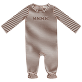 Fragile Camel Stripe Footie