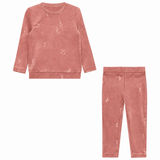 Whipped Cocoa Twilight Mauve Embroider Music Pajamas