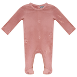 Whipped Cocoa Twilight Mauve Embroider Music Footie