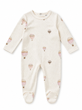 Lux Girl Dot & Balloon Footie