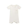Kipp White Rib Knit Romper