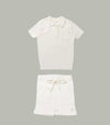 Kipp White Rib Top and Shorts
