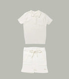 Kipp White Rib Top and Shorts