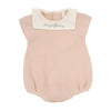Lilette Soft Pink Knit Collar Romper