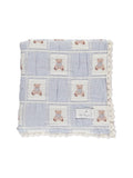 Bebe Organics Blue Teddy Bear Blanket