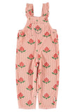 Piupiuchick Pink Flowers Dungarees