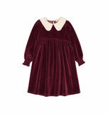 Buho Pomegranate Velvet Dress