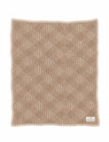 Bebe Organic Taupe Plaid Patchwork Blanket