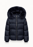 Colmar Navy Down Jacket/Fur