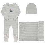 Ely's and Co Blue Nautical Stripe Set
