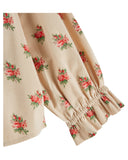 Emile Et Ida Fleurs De Bois Velour Ample Blouse