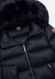 Colmar Navy Down Jacket/Fur