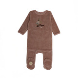 Mon Tresor Mauve Winter Sledder Footie