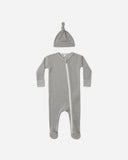 Quincy Mae Midnight Waffle Footie/Hat