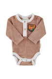 Piupiuchick Brown/Light Grey Bodysuit