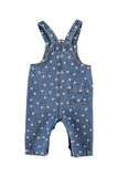 Piupiuchick Navy Denim Star Baby Dungarees