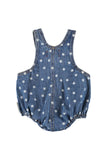 Piupiuchick Navy Denim Star Baby Romper