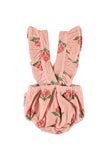 Piupiuchick Pink Flowers Bloomer with Straps