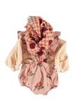Piupiuchick Pink Flowers Bloomer with Straps