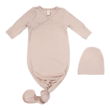Lilette Pale Pink Baby Gown/Hat