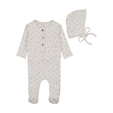 Bee & Dee Chalk White Girl Floral Cardigan Outfit