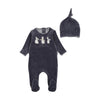 Bee & Dee Blue Sea Winter Geese Footie and Beanie