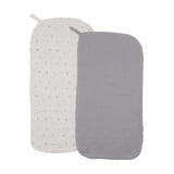 Bee & Dee Dusty Blue Burp Clothes