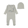 Bee & Dee Blue Mist Little Tot Footie/Bonnet