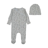 Bee & Dee Country Quaint Boys Print Footie/Beanie