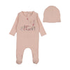 Bee & Dee Coral Pink Little Tot Footie/Bonnet