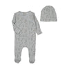 Bee & Dee Country Quaint Boys Print Footie/Beanie